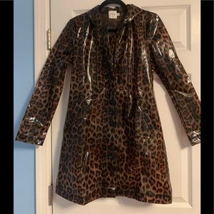 princess polly leopard print rain coat
